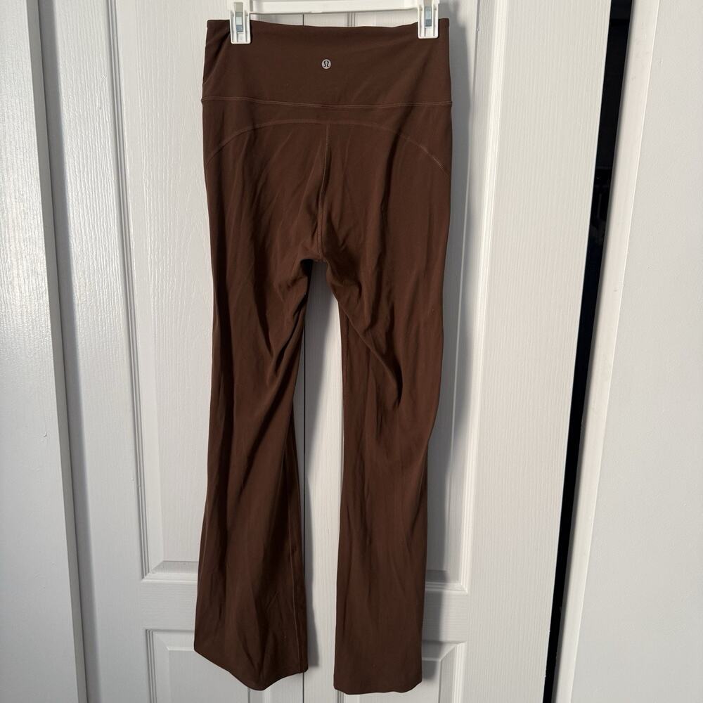 Lululemon Groove Nulu Flared Pants Women’s 10 Walnut Brown Super High Rise Yoga